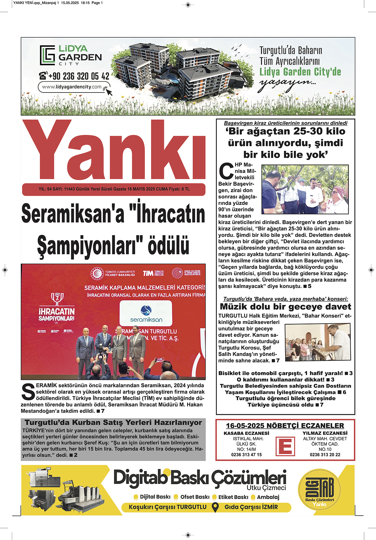 YANKI 16-05-2025 CUMA