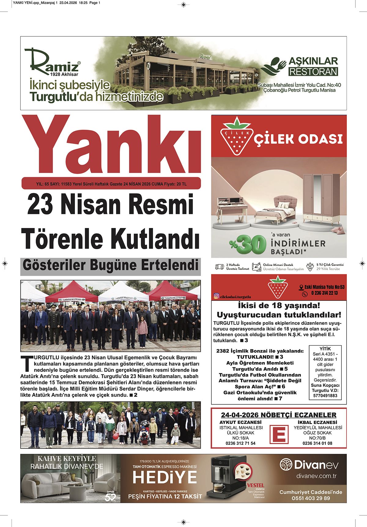 YANKI 24 NİSAN 2026 CUMA