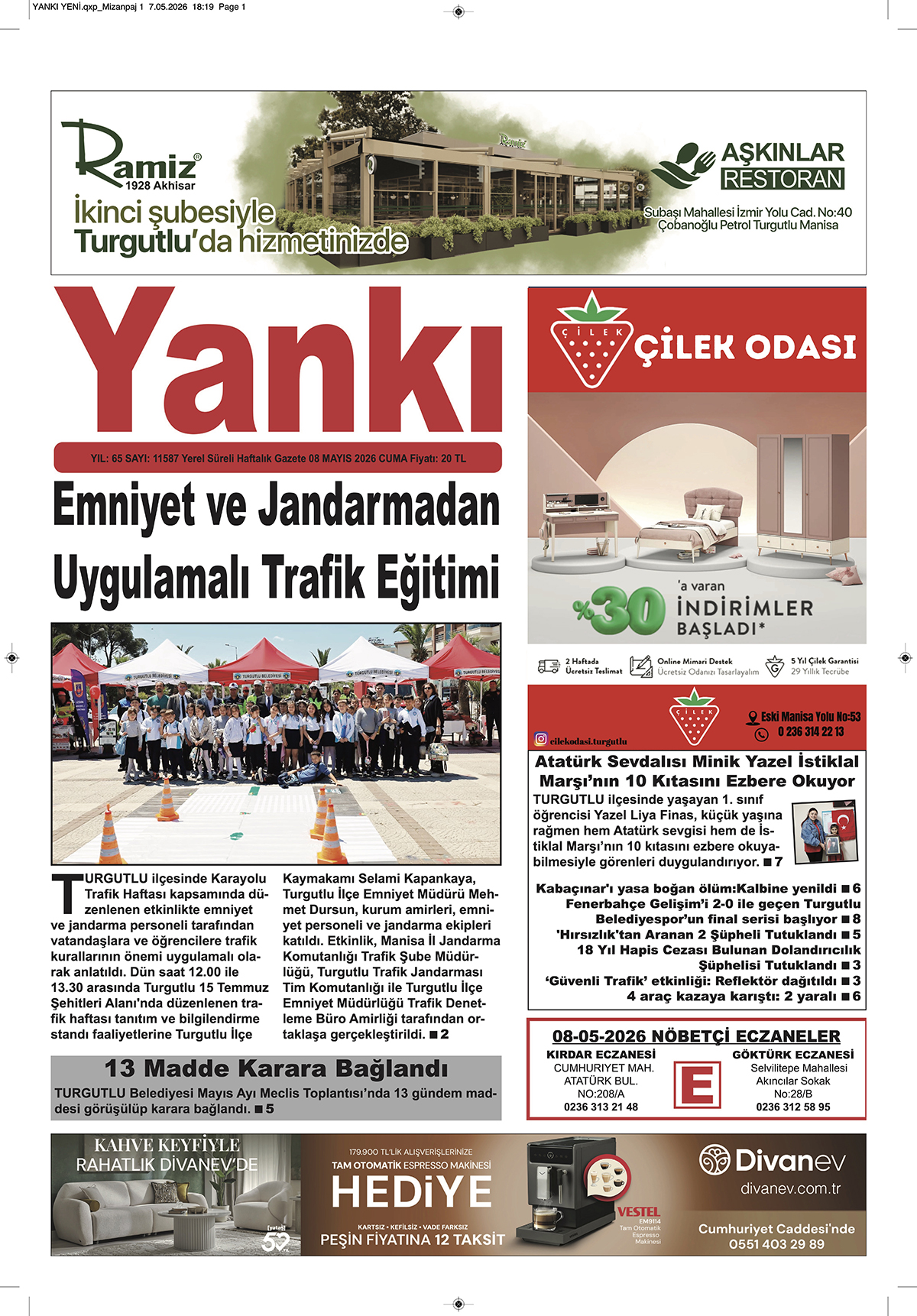 YANKI 08 MAYIS 2026 CUMA