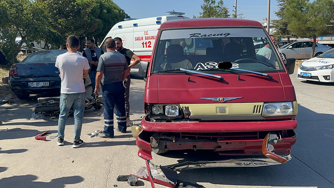 Sanayi sitesinde kaza: 18 yaşındaki sürücü yaralandı!