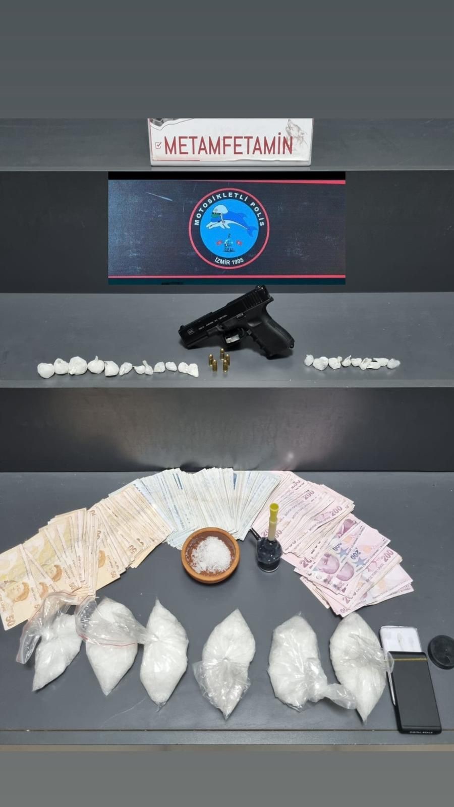 Yunus polislerinin şüphelendiği araçtan yüklü miktarda uyuşturucu çıktı!