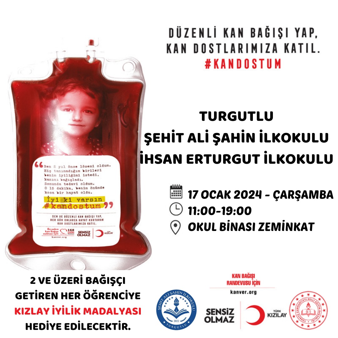 Turgutlu'da kan bağışı: Merve ve kan bekleyenlere hayat olacak!