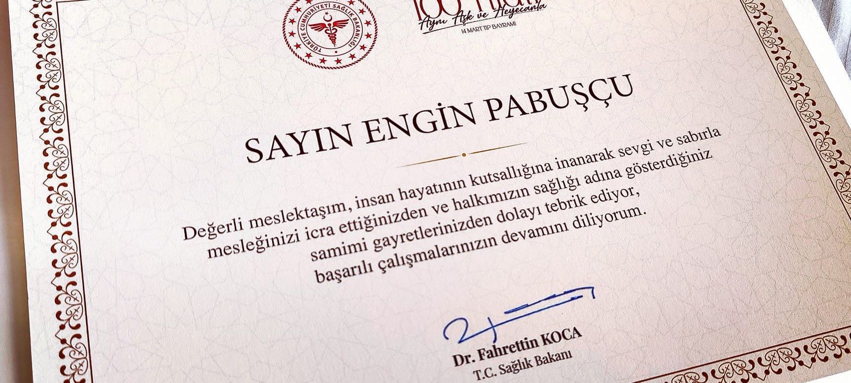 Manisa'da yılın doktoru Turgutlu'dan