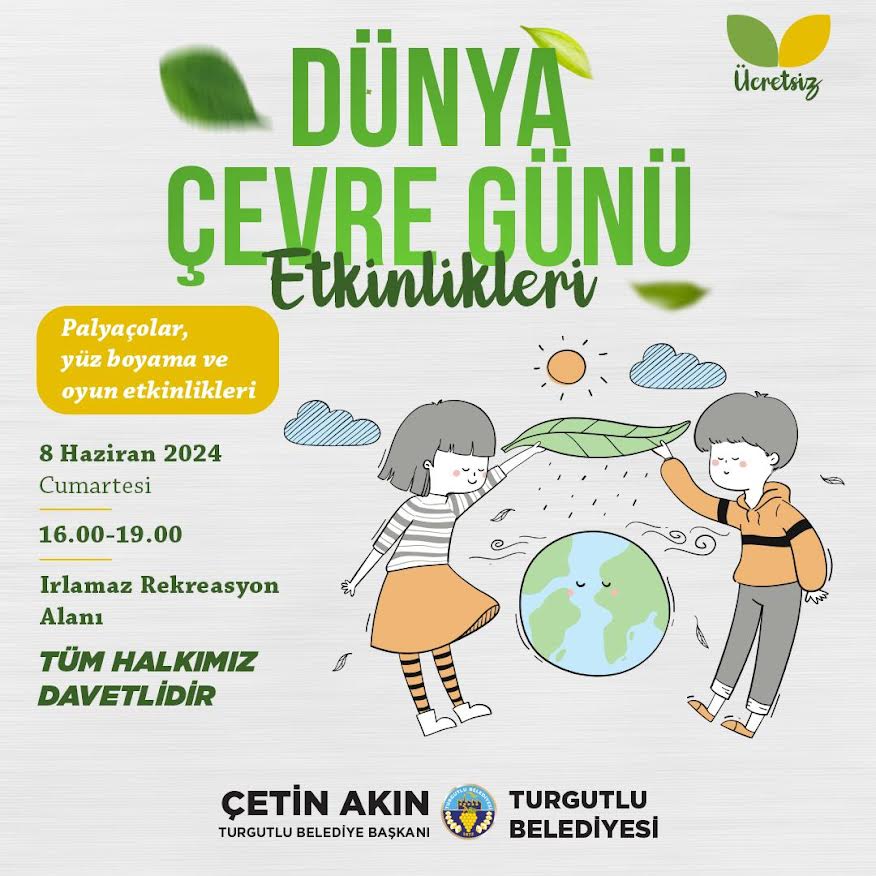 Dünya Çevre Günü kapsamında bir dizi etkinlik düzenlenecek