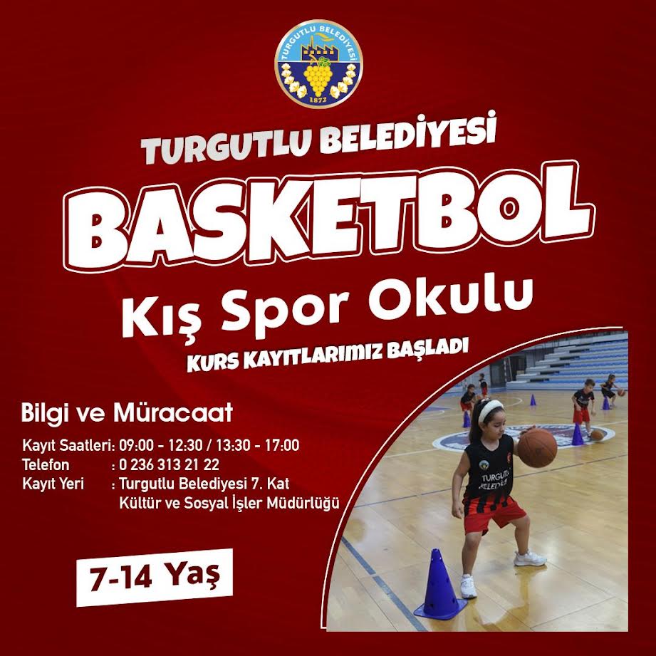 Turgutlu Belediyesi Basketbol Kurs Kayıtları Devam Ediyor