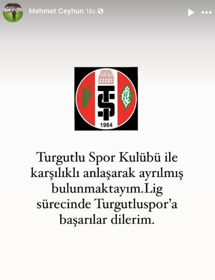 Turgutluspor'da erken ayrılık