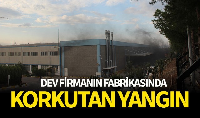 Dev firmanın fabrikasında korkutan yangın