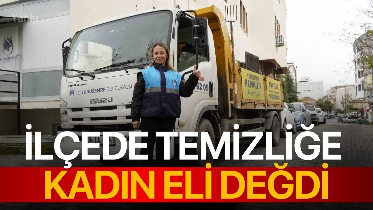 İlçede temizliğe kadın eli değdi