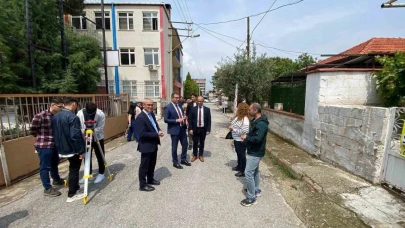 Kaymakam Dalak öğrencilerle arazi ölçümü yaptı