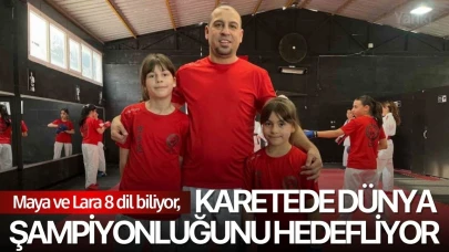Maya ve Lara 8 dil biliyor, karetede dünya şampiyonluğunu hedefliyor