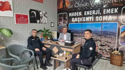 Soma İlçe Emniyet Müdürü Er’den muhtarlara ziyaret