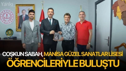 Coşkun Sabah, Manisa Güzel Sanatlar Lisesi öğrencileriyle buluştu