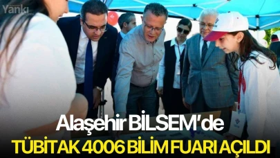 Alaşehir BİLSEM’de TÜBİTAK 4006 Bilim Fuarı açıldı