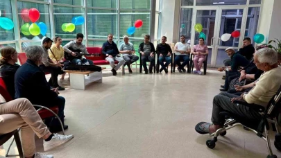 İlçede hastalara müzikli moral etkinliği