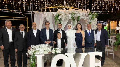 Manisa’da şehit Mehmet Uyar’ın kardeşi evlendi