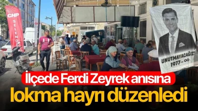 İlçede Ferdi Zeyrek anısına lokma hayrı düzenledi