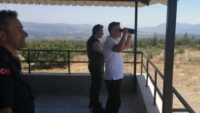 Kaymakam Koç, kırsal mahallelerde yangın tedbirlerini inceledi
