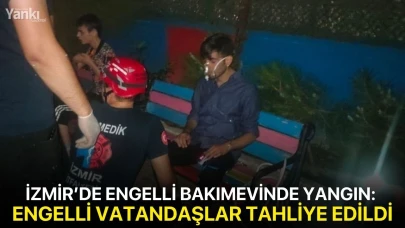 İzmir’de engelli bakımevinde yangın: Engelli vatandaşlar tahliye edildi