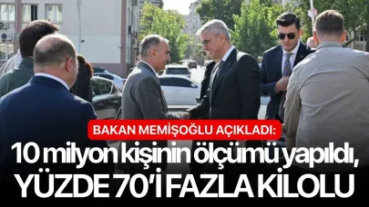 Bakan Memişoğlu açıkladı: 10 milyon kişinin ölçümü yapıldı, yüzde 70’i fazla kilolu