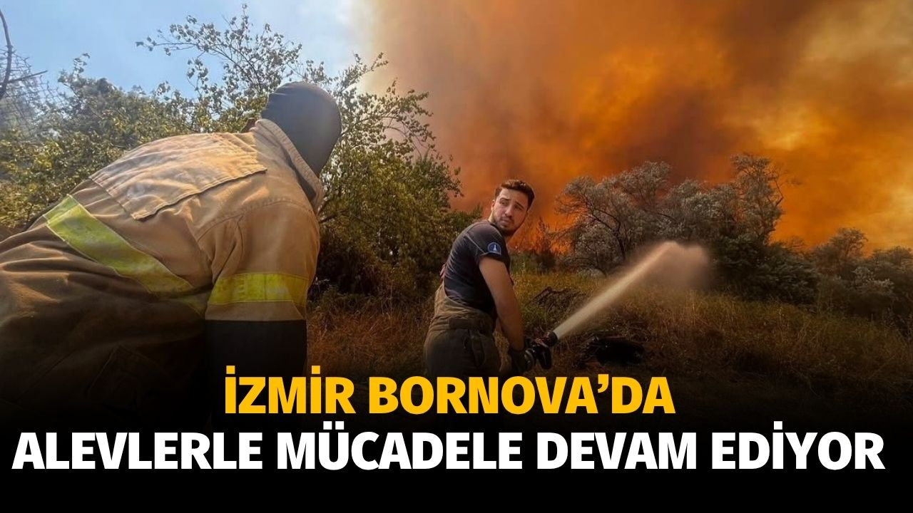 İzmir'de alevlerle mücadele devam ediyor