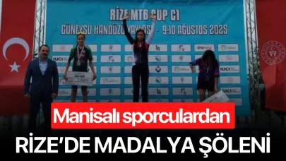 Manisalı sporculardan Rize’de madalya şöleni