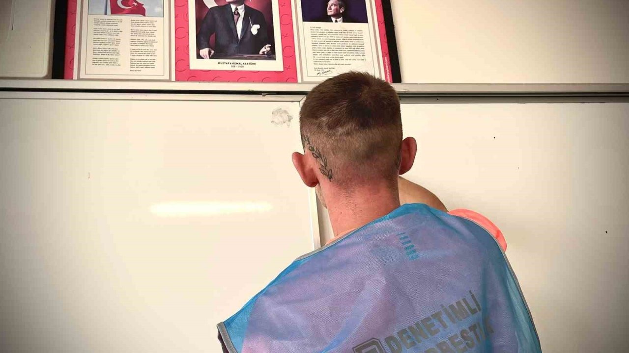 Yükümlülerden eğitime katkı: Okullar temizleniyor ve boyanıyor