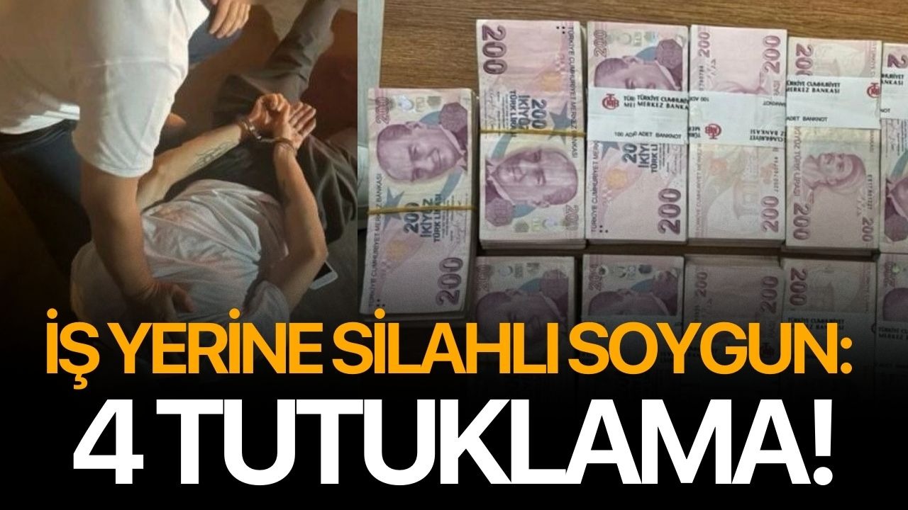 İzmir’de iş yerine silahlı soygun: 4 tutuklama!