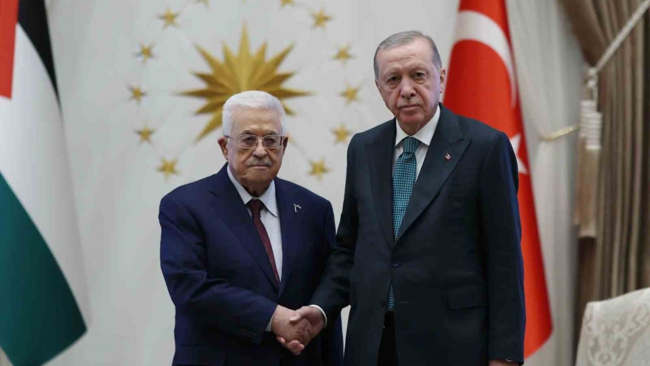 Cumhurbaşkanı Erdoğan, Filistin Devlet Başkanı Abbas ile görüştü