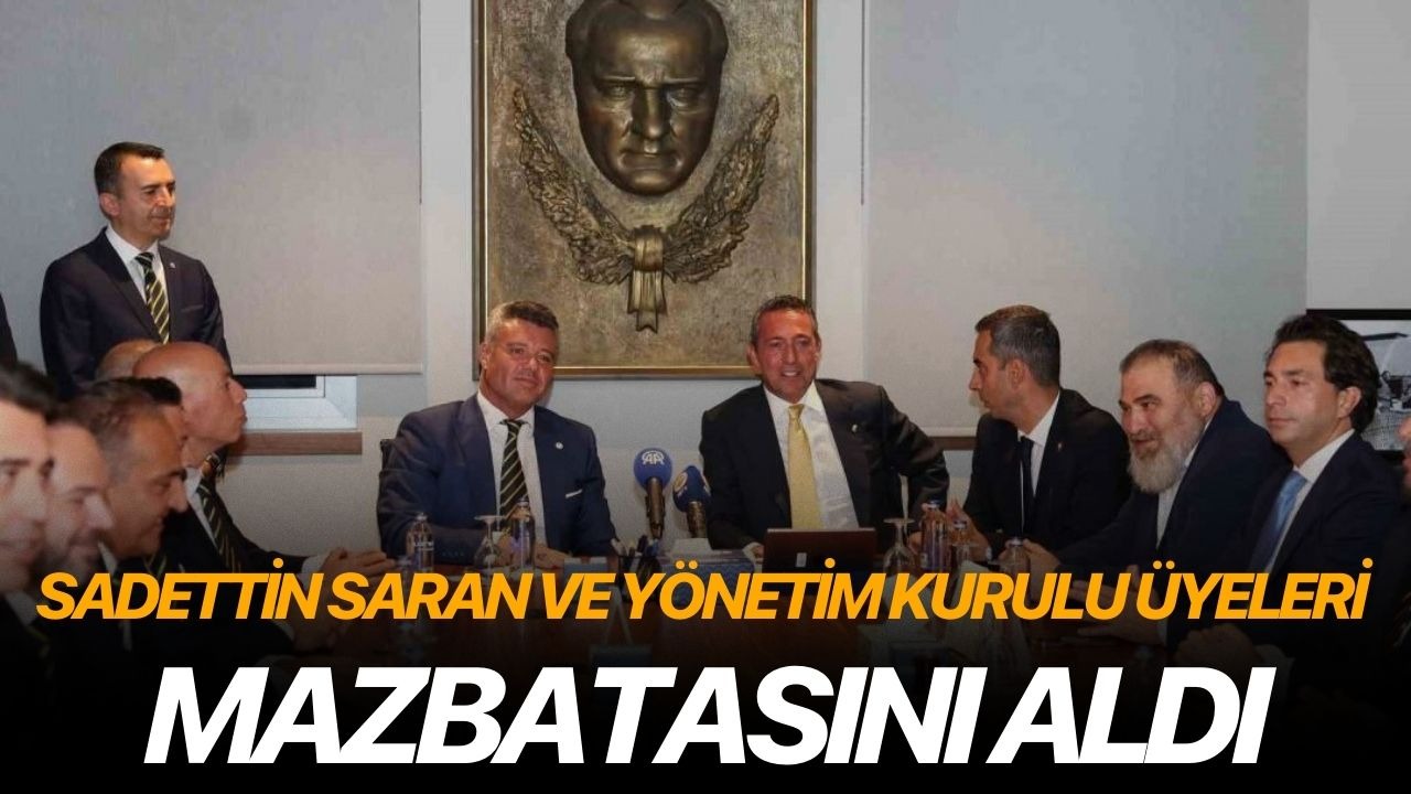 Sadettin Saran ve yönetim kurulu üyeleri mazbatasını aldı