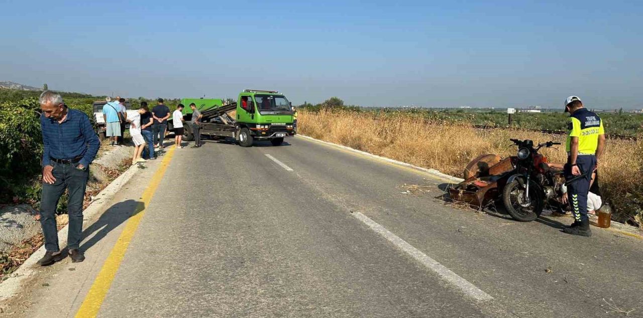 Manisa’da motosiklet kazası can aldı!