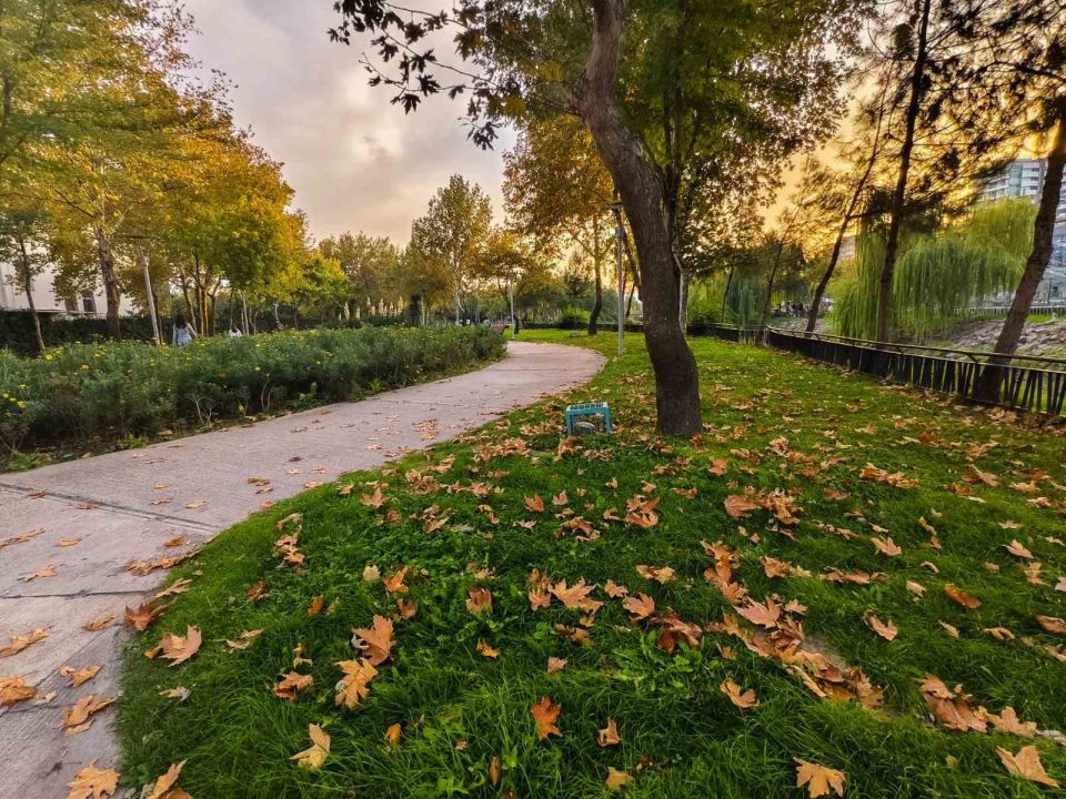 Manisa Kent Park’ta sonbahar büyüsü