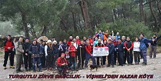 Turgutlu Zirve Dağcılık Vişneliköy-Nazarköy yürüyüşündeydi