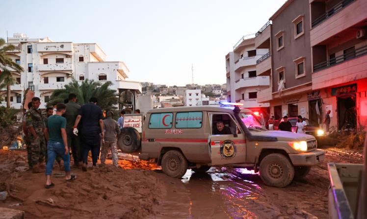 Libya'yı vuran sel felaketinden yeni görüntüler!