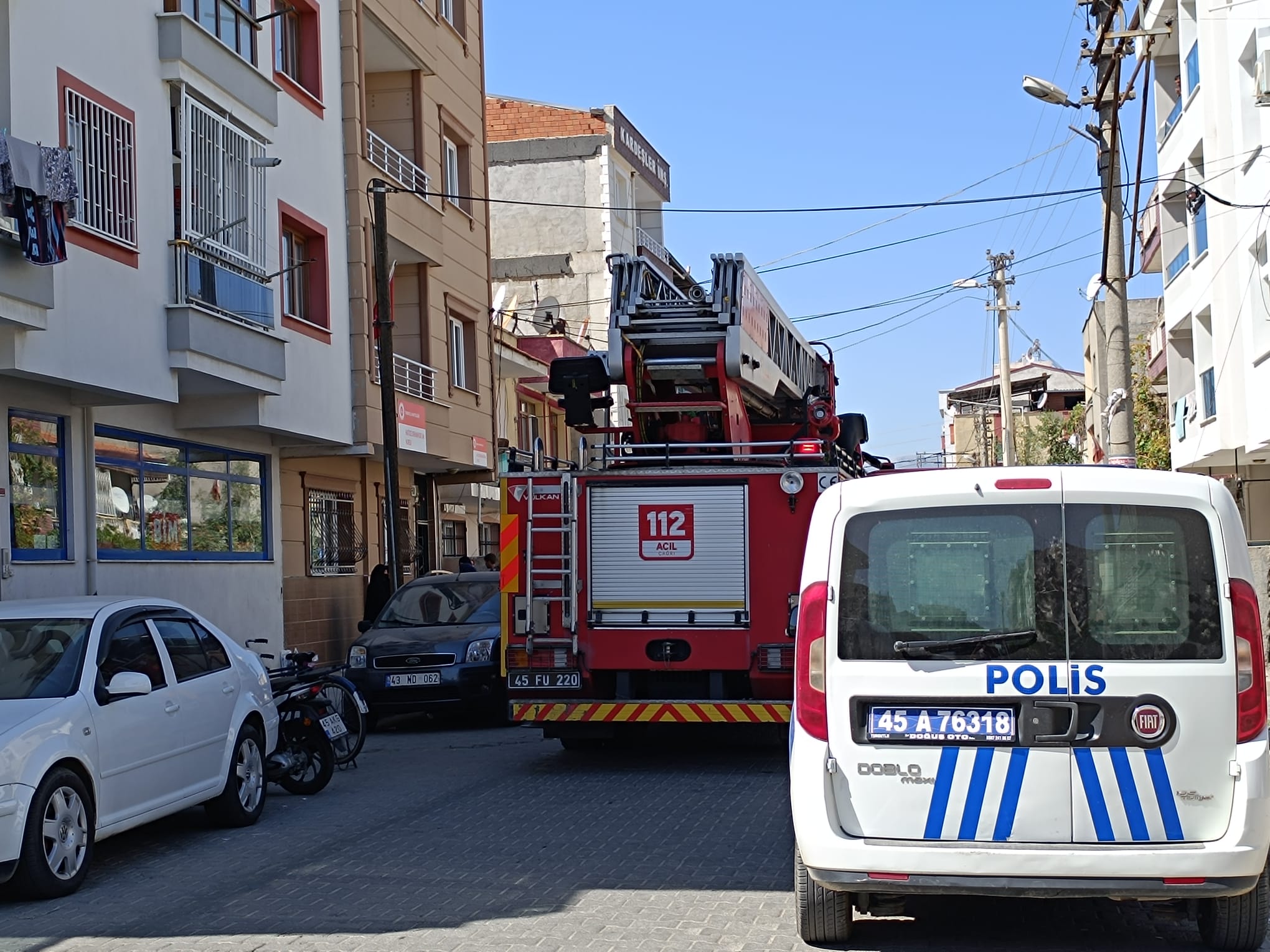 Kur'an kursunun bulunduğu binada yangın!