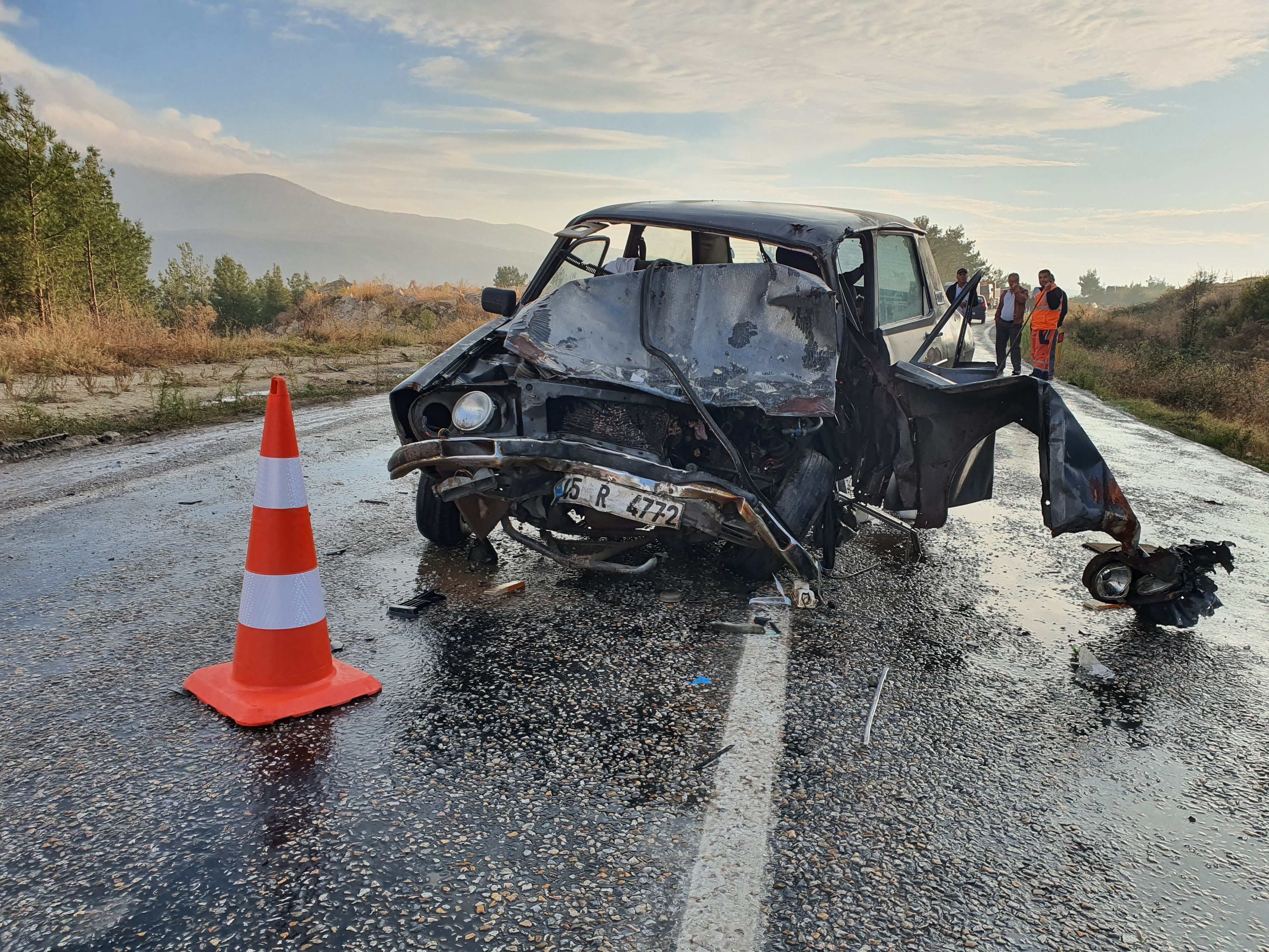 Manisa'da korkunç kaza! 7 kişi yaralandı