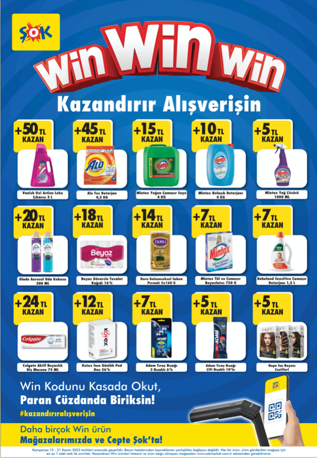 15 Kasım Çarşamba ŞOK'ta indirimli hangi ürünler var?