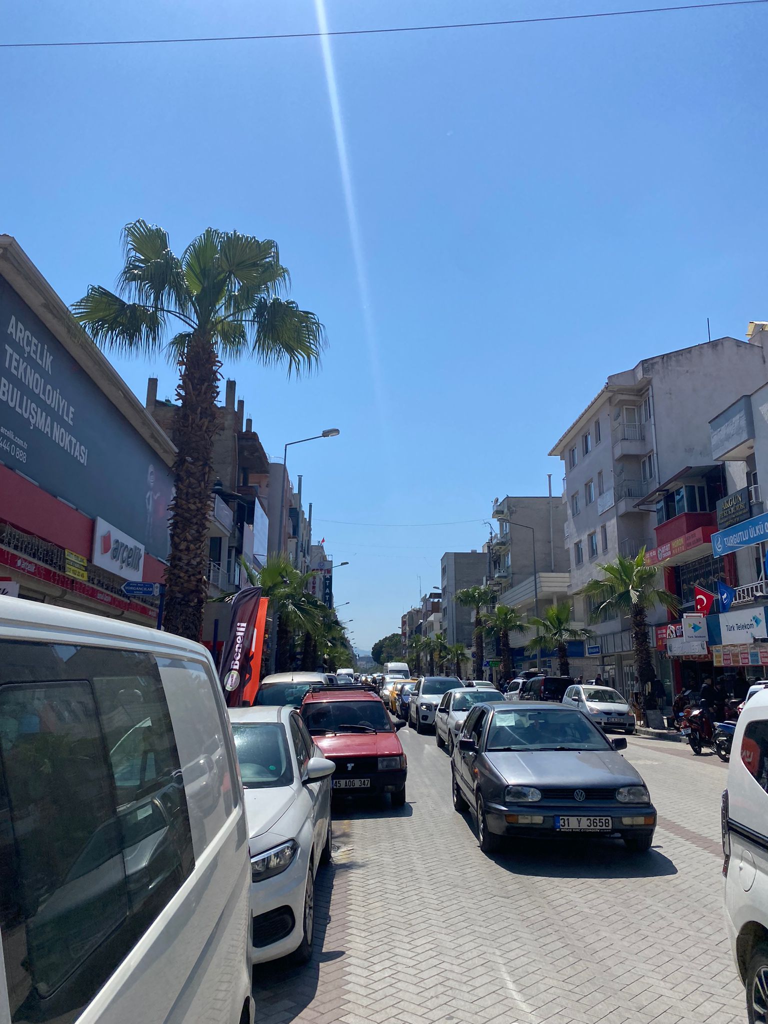 Atatürk Bulvarı'nda  Bayram Yoğunluğu