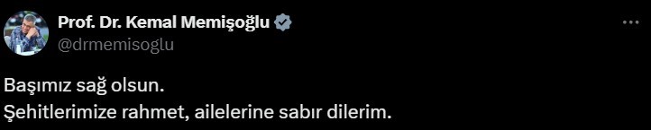 Bakanlar’dan helikopter kazasında vefat edenlere rahmet mesajı