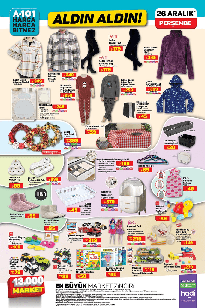 A101 marketten bu haftaya özel yeni ürünler!