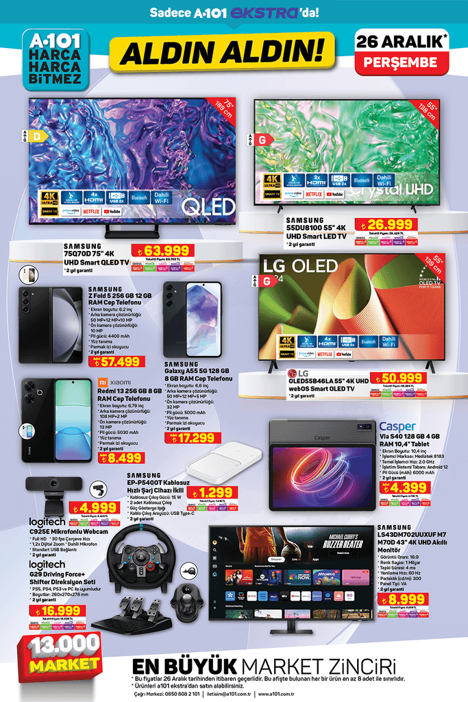 A101 marketten bu haftaya özel yeni ürünler!