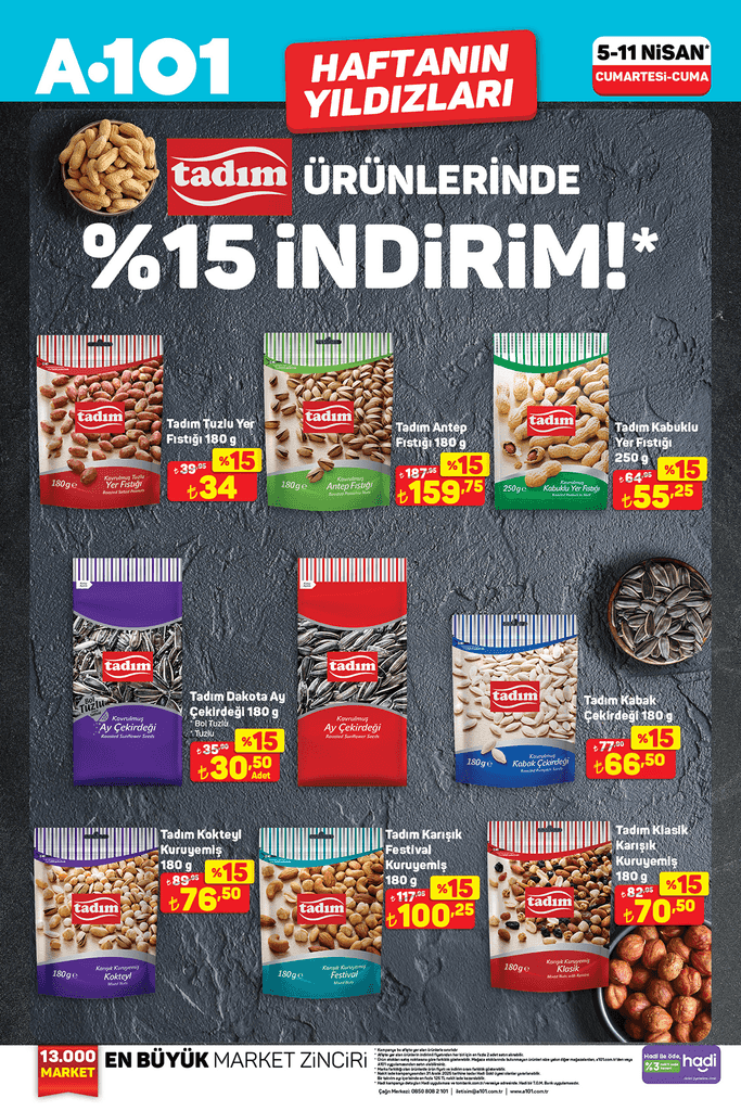 A101'de ''Haftanın Yıldızları'' paylaşıldı