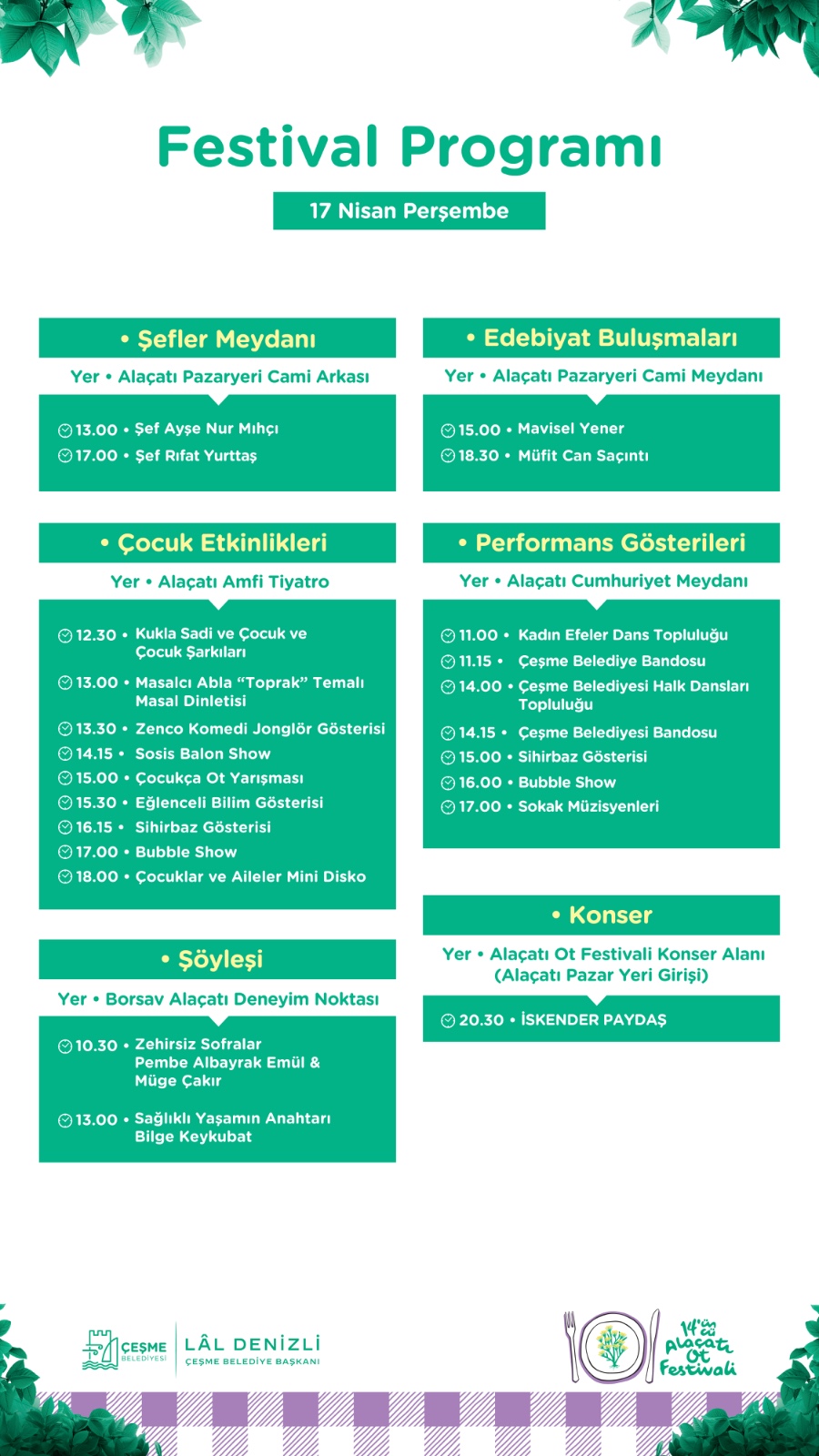 14. Alaçatı Ot Festivali, yarın kapılarını ziyaretçilerine açıyor