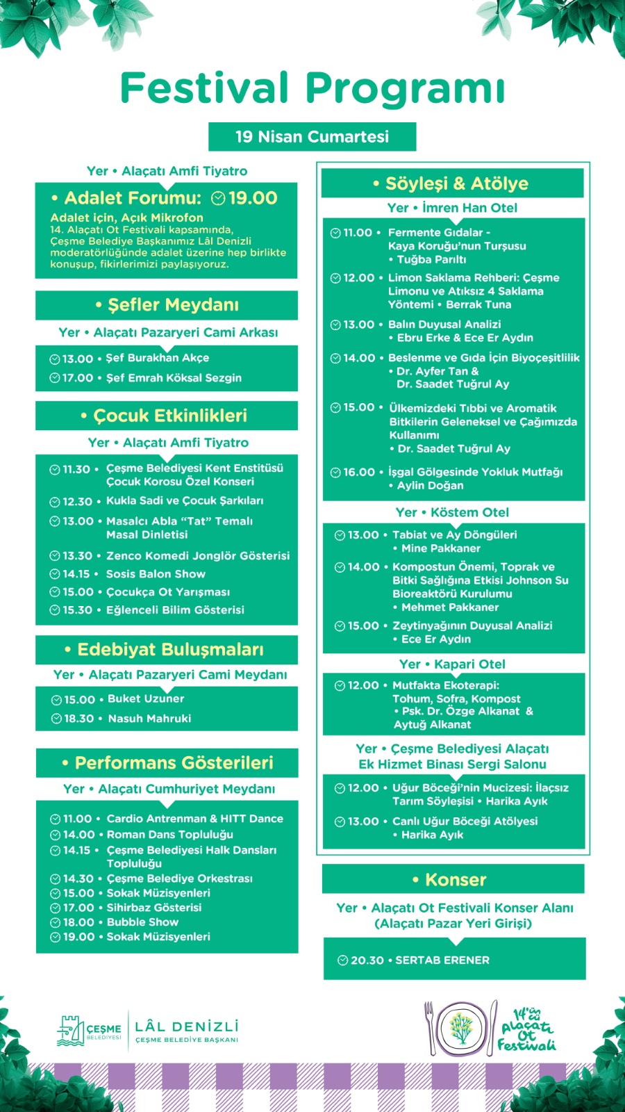 14. Alaçatı Ot Festivali, yarın kapılarını ziyaretçilerine açıyor