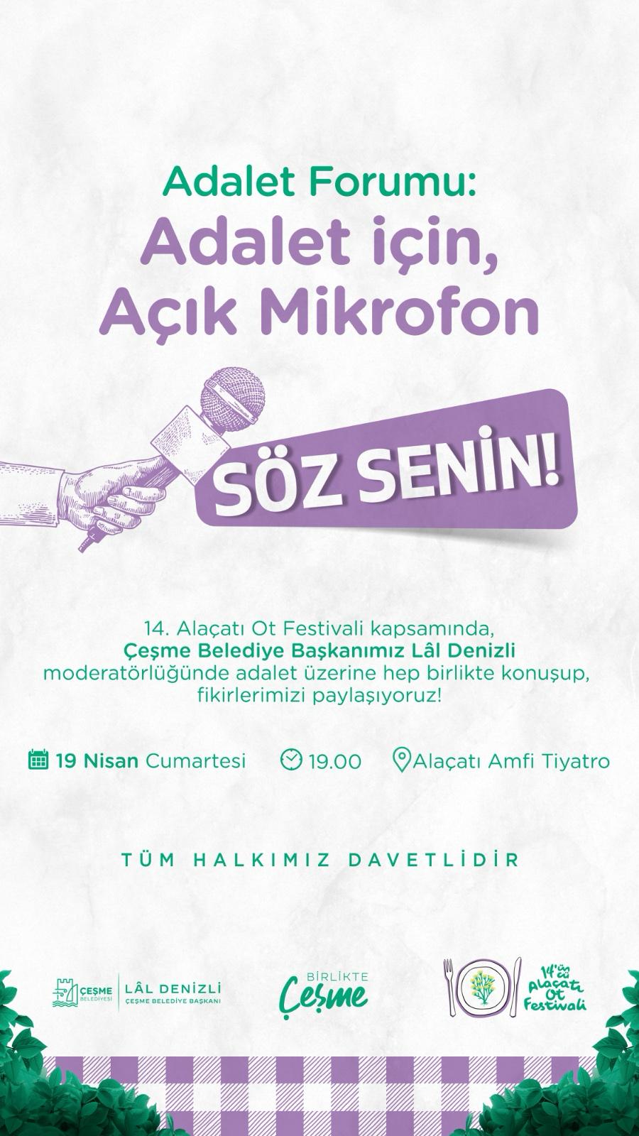 14. Alaçatı Ot Festivali, yarın kapılarını ziyaretçilerine açıyor