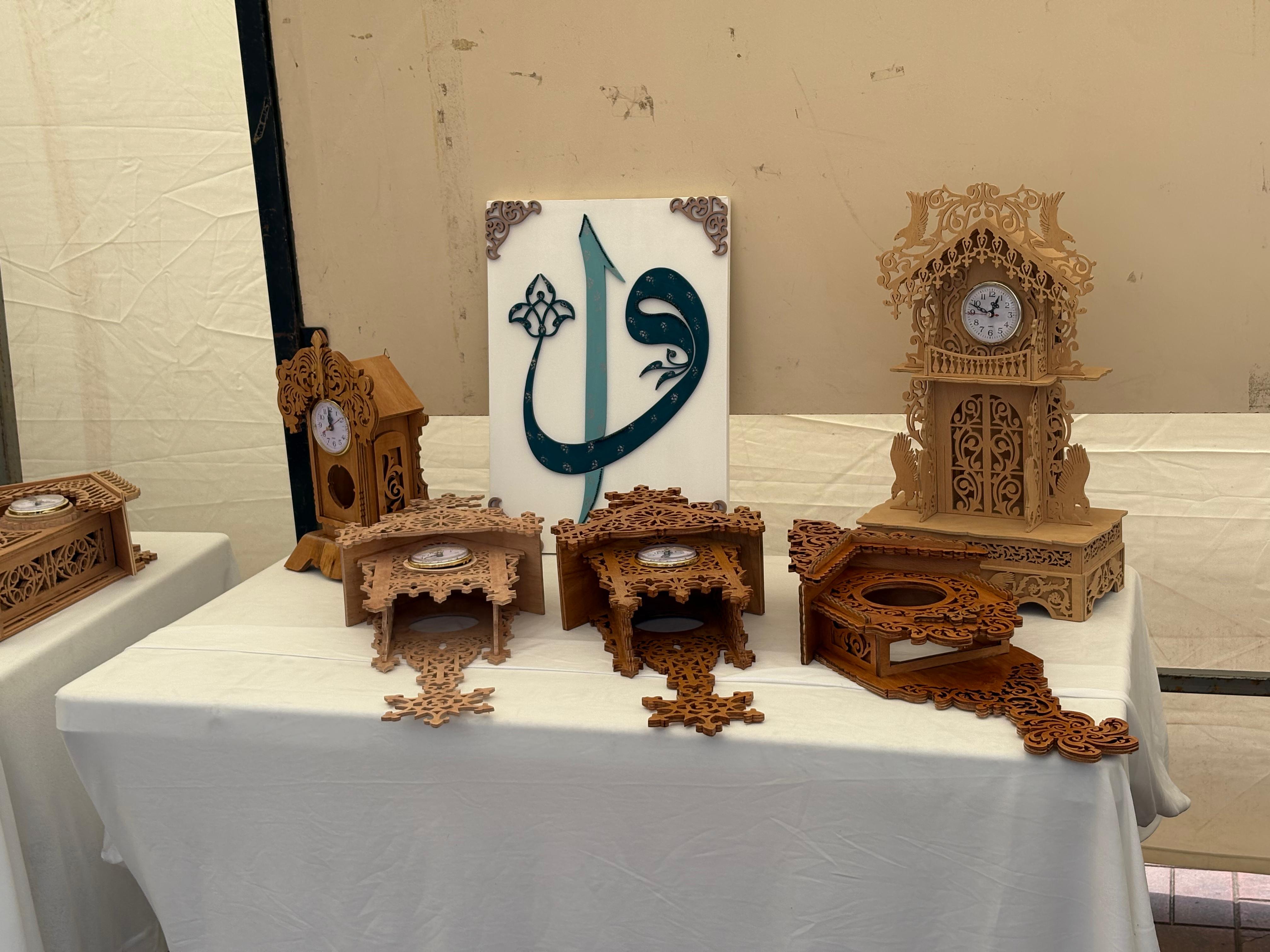 Kursiyerlerin el emeği göz nuru ürünleri sergilenmeye başlandı