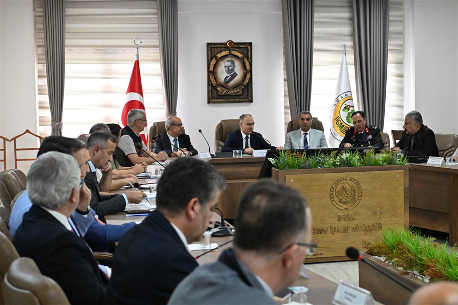 Manisa'da orman yangınları ile mücadele komisyon toplantısı gerçekleşti