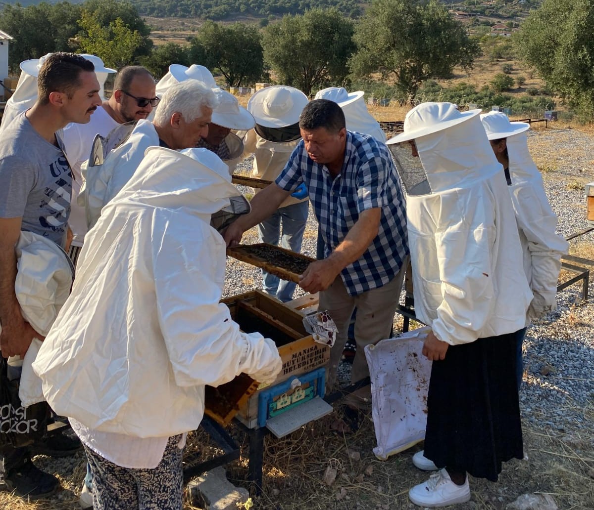 Arıcılık Kursiyerleri Sahada Uygulamalı Eğitim Aldı