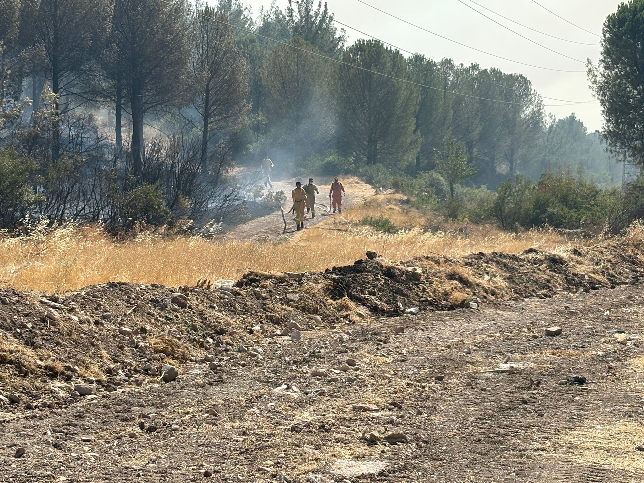 Soma Yangınına Müdahale Sürüyor