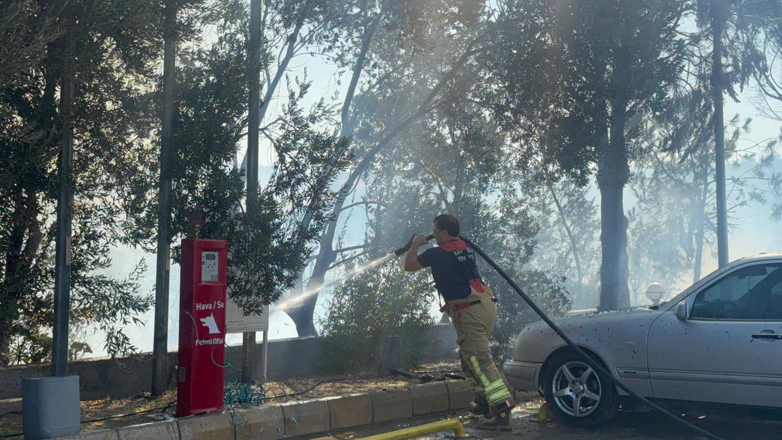 İzmir Ankara Karayolu’nda yangın paniği! Takviye ekipler sevk edildi