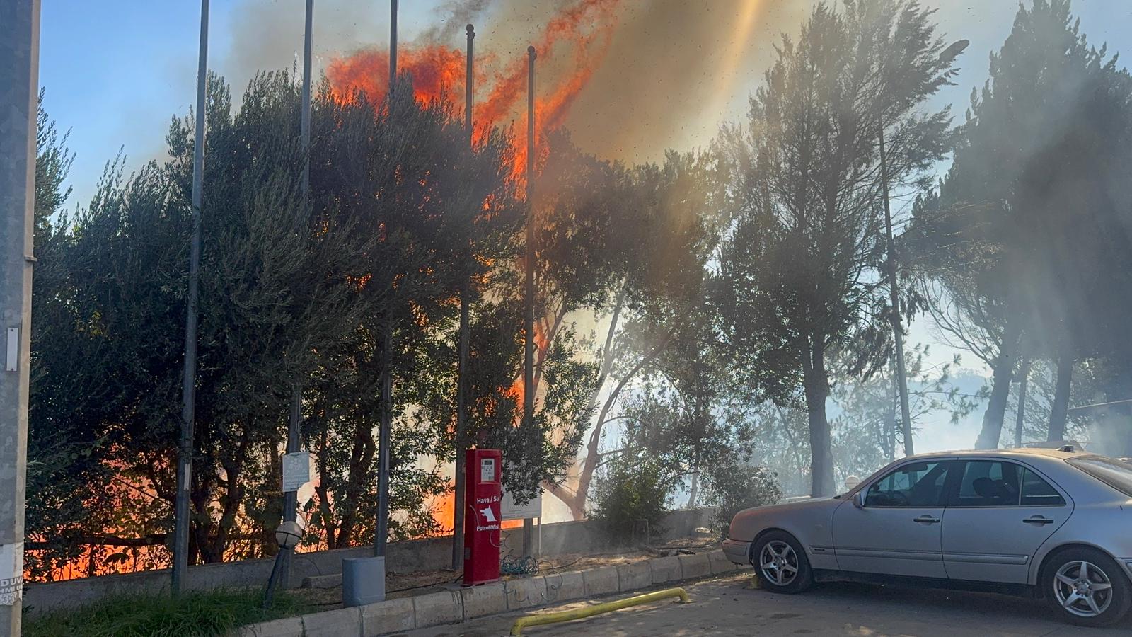 İzmir Ankara Karayolu’nda yangın paniği! Takviye ekipler sevk edildi